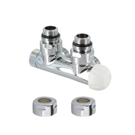 Corner thermostatic valve